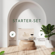 Starter-Set Tag und Nachtcreme+Augencreme+Toilettentasche