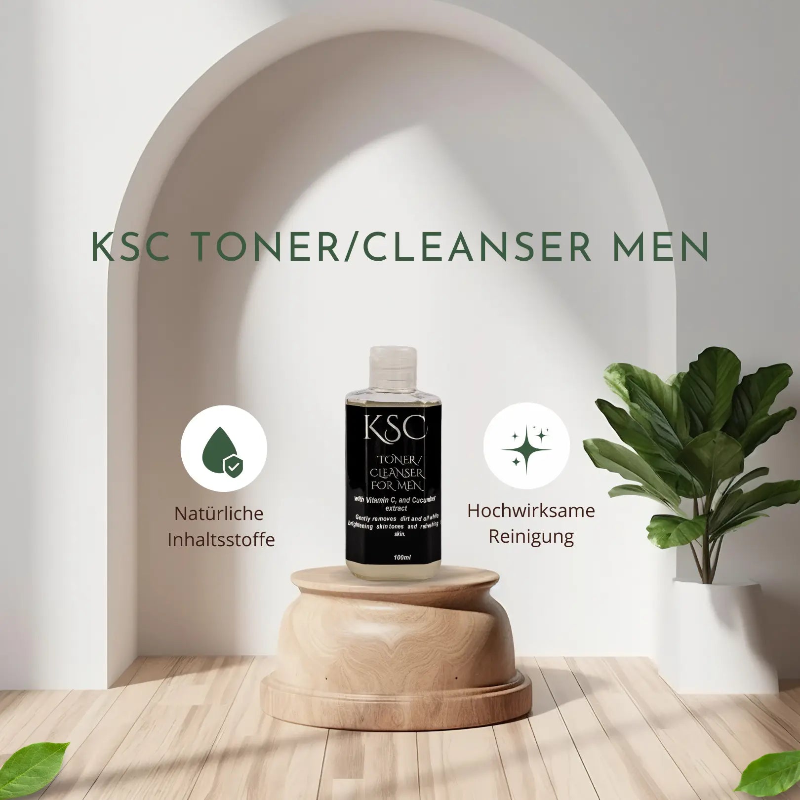 KSC Toner-Cleanser für Herren 100ml. Klara`s Skincare